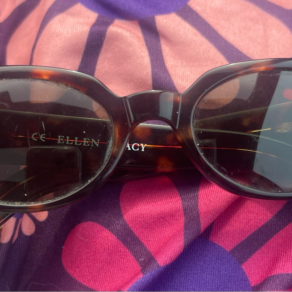 Ellen Tracy Tortoise Shell Sunglasses - image 1